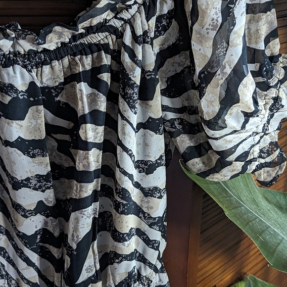 NWT Walter Baker "Shay Dress" - Zebra Batik Print - Picture 6 of 11